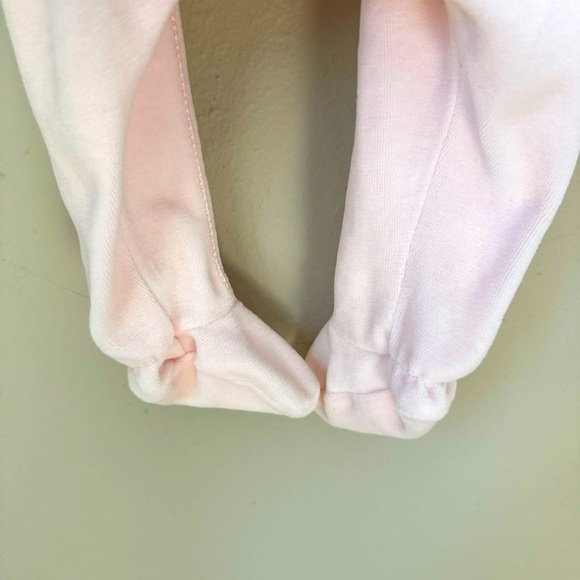 CATIMINI Paris Vintage Baby Girl Velour Romper Sleeper One Piece Pink - Picture 13 of 16